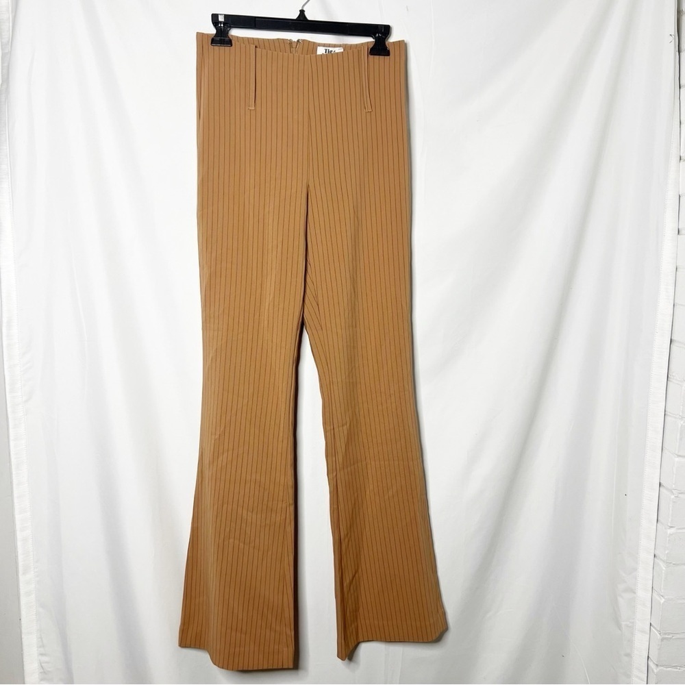 NEW with tags Tiger Mist Tan Pinstripe Flare Pants